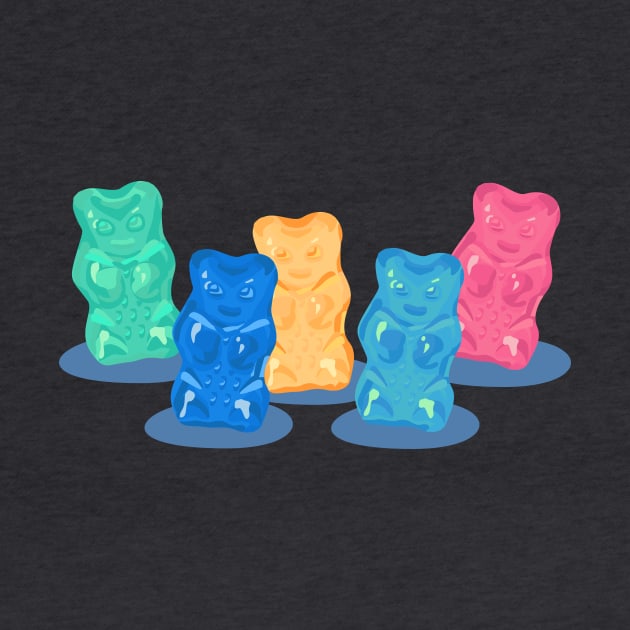 Pastel Gummy Bears Gang by XOOXOO